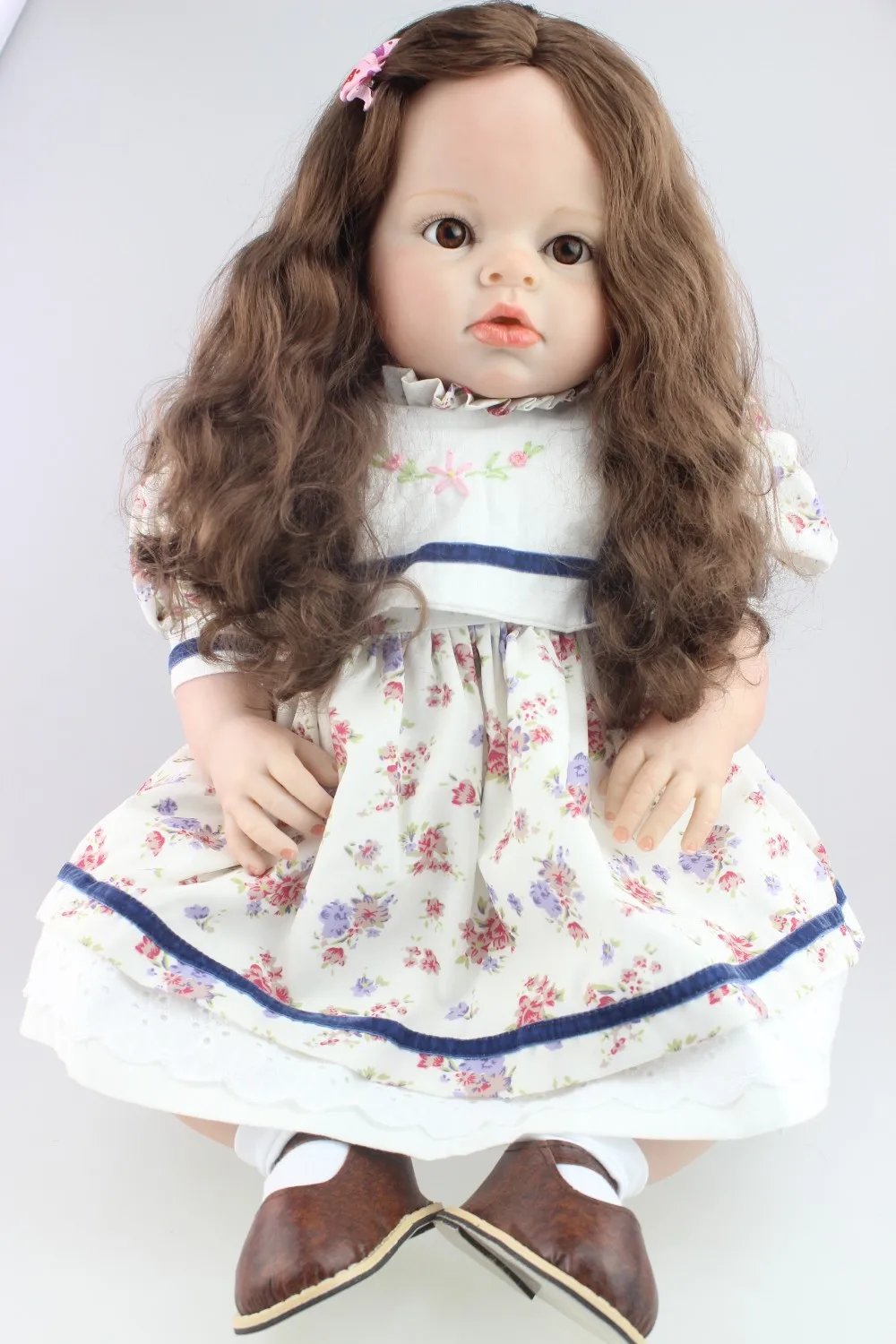 

NPK 28inch 70cm Silicone Full Body Reborn Dolls Lifelike Baby girl Newborn Fashion Doll Christmas Gift New Year Gift