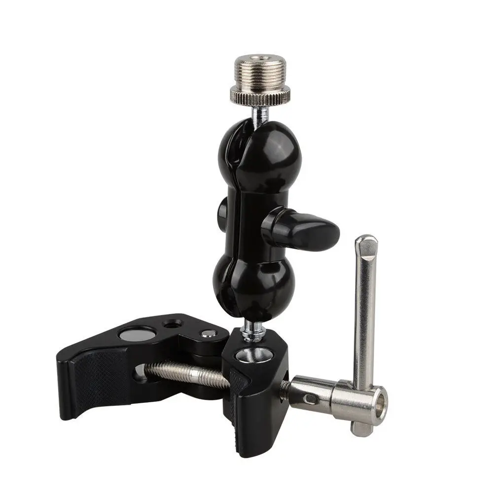 Зажим краб CAMVATE и мини крепление для камеры с шаровой головкой наружной резьбой 5/8