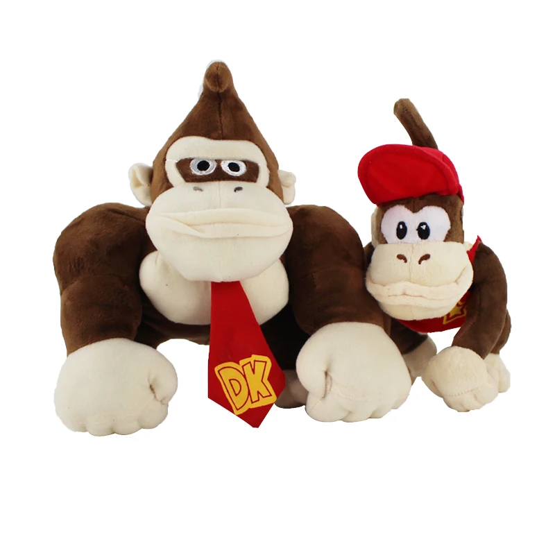 2 стиля аниме мультфильм обезьяна DK Мягкие плюшевые игрушки подарки для детей 14 19