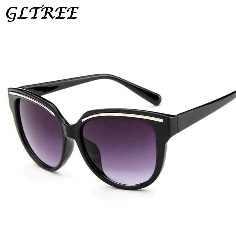 

GLTREE 2019 Fashion Women Sunglasses Colour Luxury Flat Top Cat Eye Elegant Men Oversized Sun Glasses Oculos De Sol UV400 G59