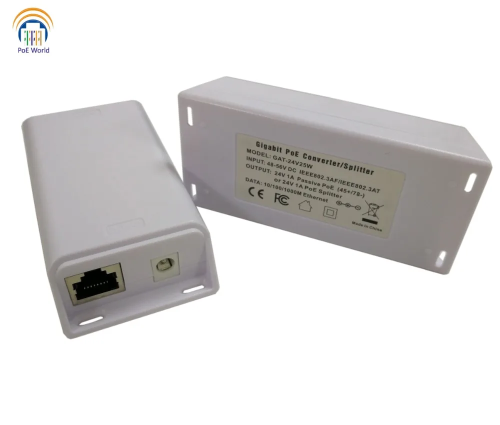 IEEE 802. 3af/at PoE конвертер гигабитный сплиттер для Ubiquiti и Mikrotik от переключатели с