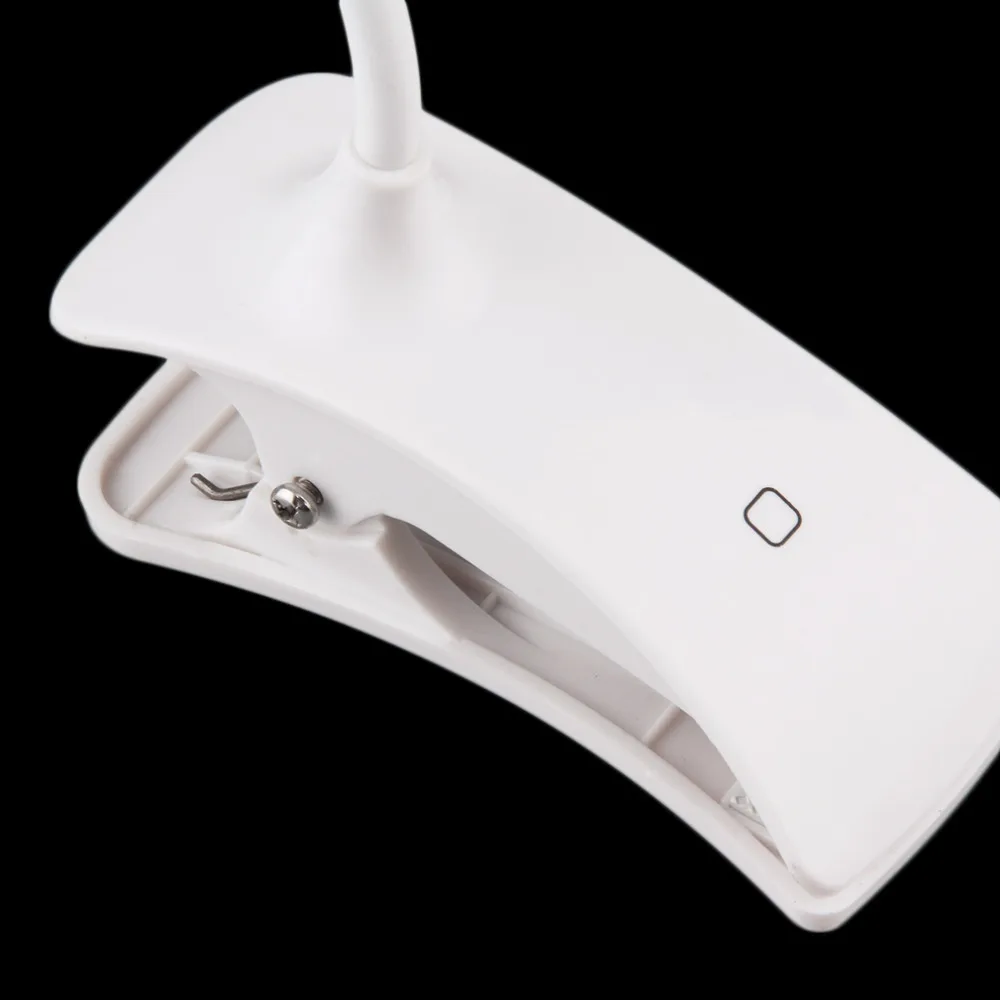 USB настольная лампа 3 уровня с регулируемой яркостью зажимом 360 градусов батарея