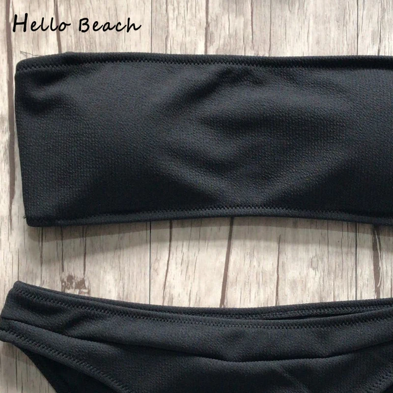 HELLO BEACH бикини для женщин 2018 бандо Купальники бразильские пуш ап сексуальные