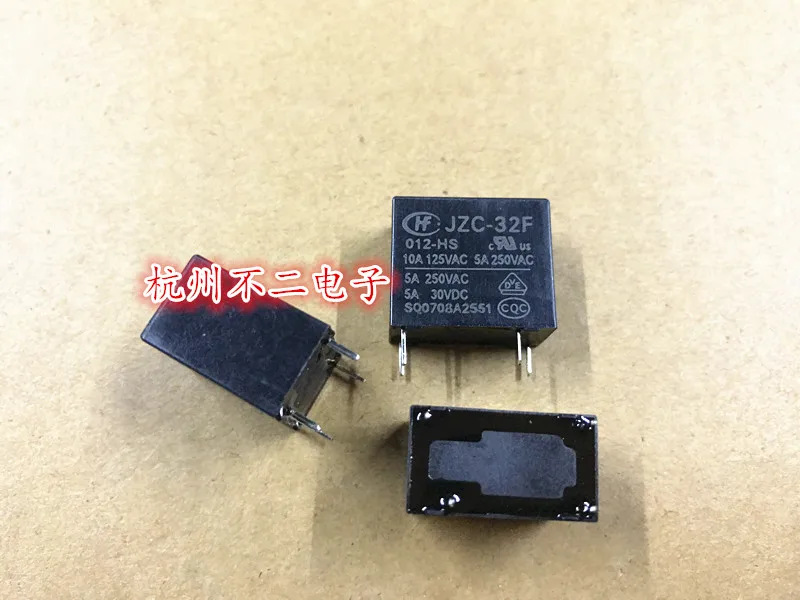

Реле JZC-32F-12V-HS 4 фута а группа нормально открытая 5A250VAC HF32F-012-HS3