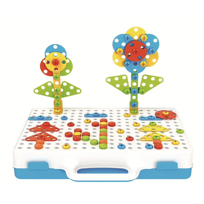 

Children Blocks Early Education Disassembly Building Blocks Set with Portable Box DIY Blocks Toys NSV775