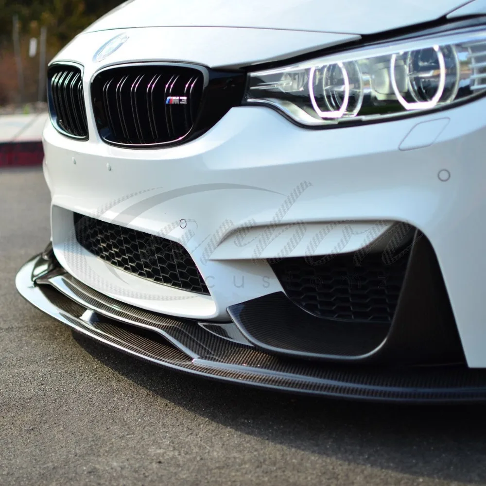 Передний бампер спойлер наборы корпусов из углеродного волокна для BMW F80 M3 F82 M4 2014