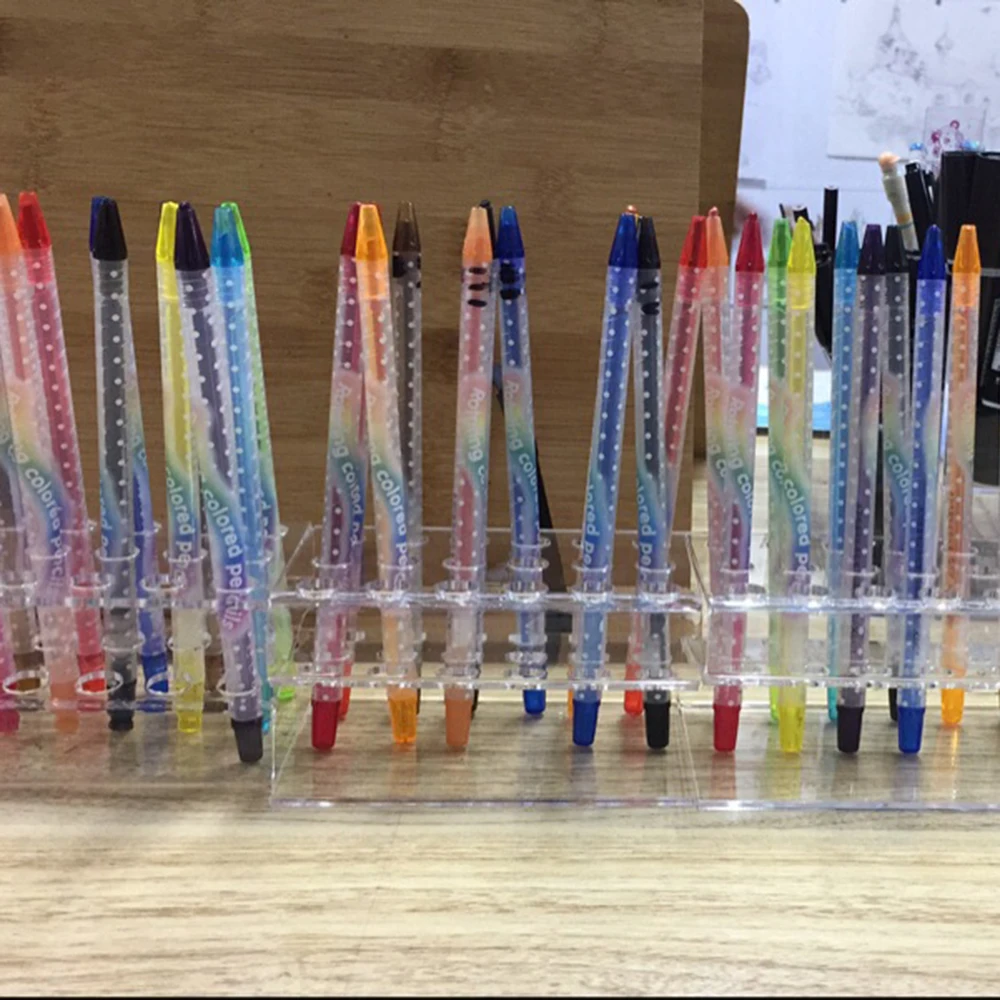 Акриловый Маркер ручки дисплей стойка держатель карандаш для бровей стол