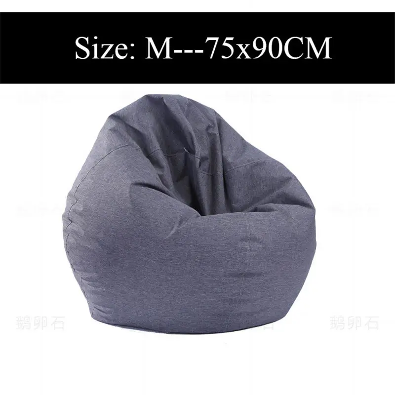 M-75x90CM Напечатанный мешок для дивана, шезлонг, чехлы для диванов, ленивый мешок для диванов, без наполнения, для улицы, пуф, слоеный диванчик, сиденье, татами, для гостиной - Цвет: M-75x90CM