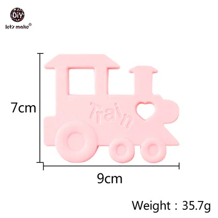 train Let's Make Baby Teether 1 шт. грызун мультфильм животное пищевой силиконовый прорезыватель BPA бесплатно коала Прорезыватель зубов "медведь" для зубов крошечный стержень - Цвет: train
