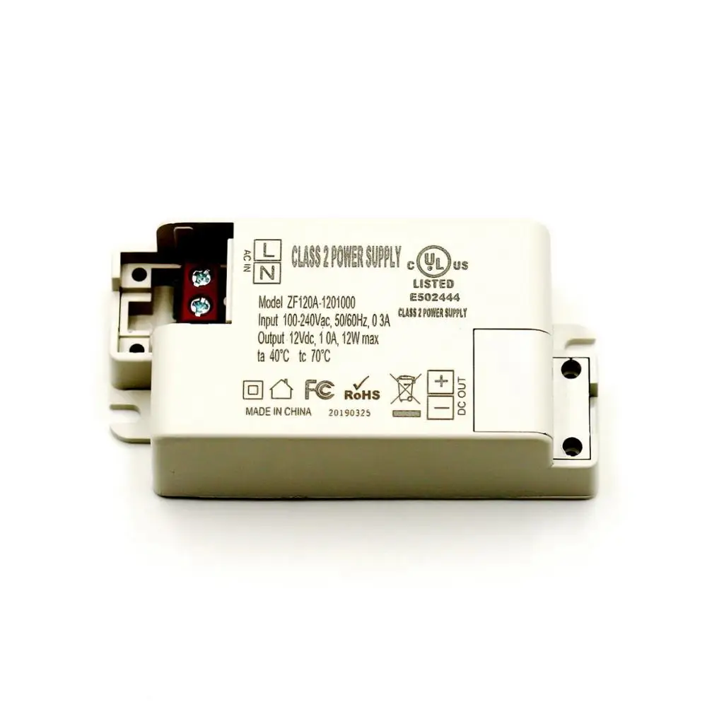 Светодиодный драйвер постоянного напряжения UL12V1A12W для шкафа макияжа зеркало