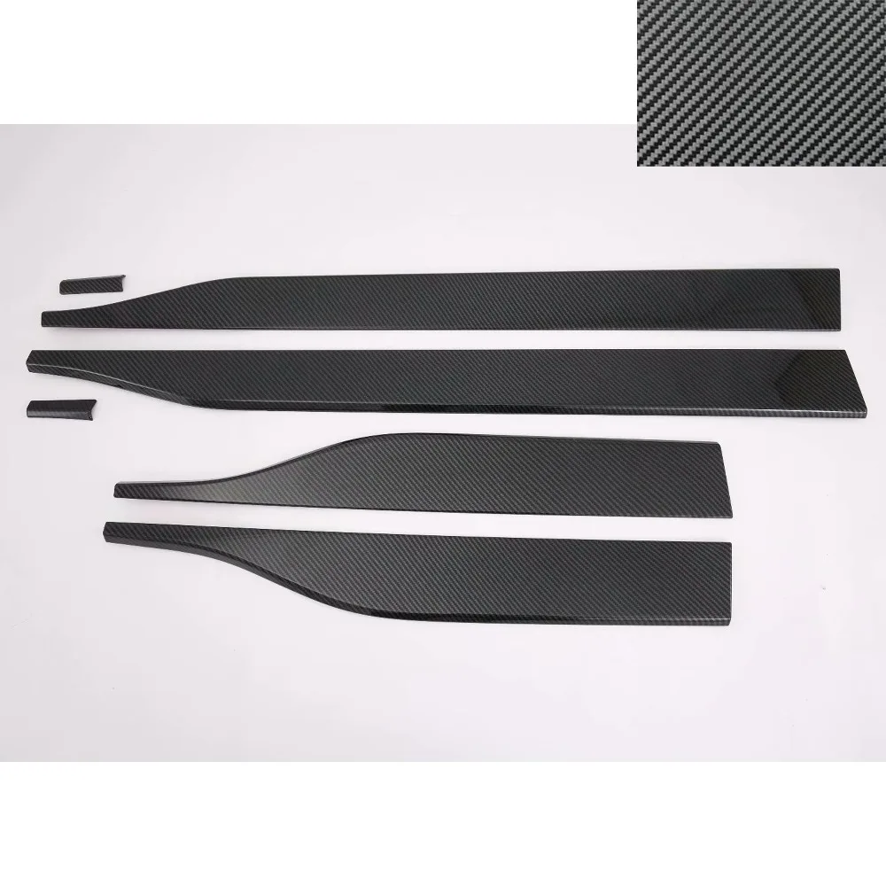 6 шт. углеродное волокно/хромированная Автомобильная Накладка для Toyota Rav4 2018 2019