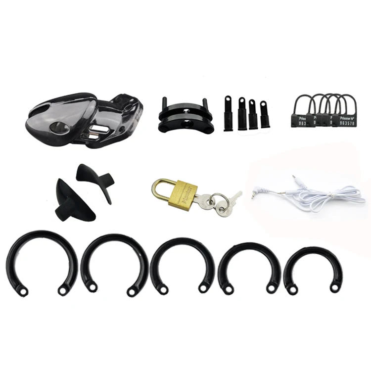 Электро Блокировка Estim Мужской целомудрие клетка для взрослых секс игры пенис