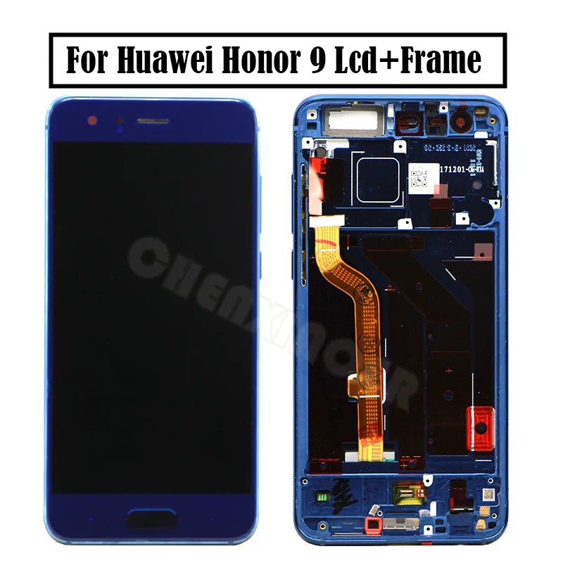 Для 5 15 &quotHuawei Honor 9 STF L09 AL10 AL00 ЖК дисплей + сенсорный дигитайзер с рамкой|Экраны для