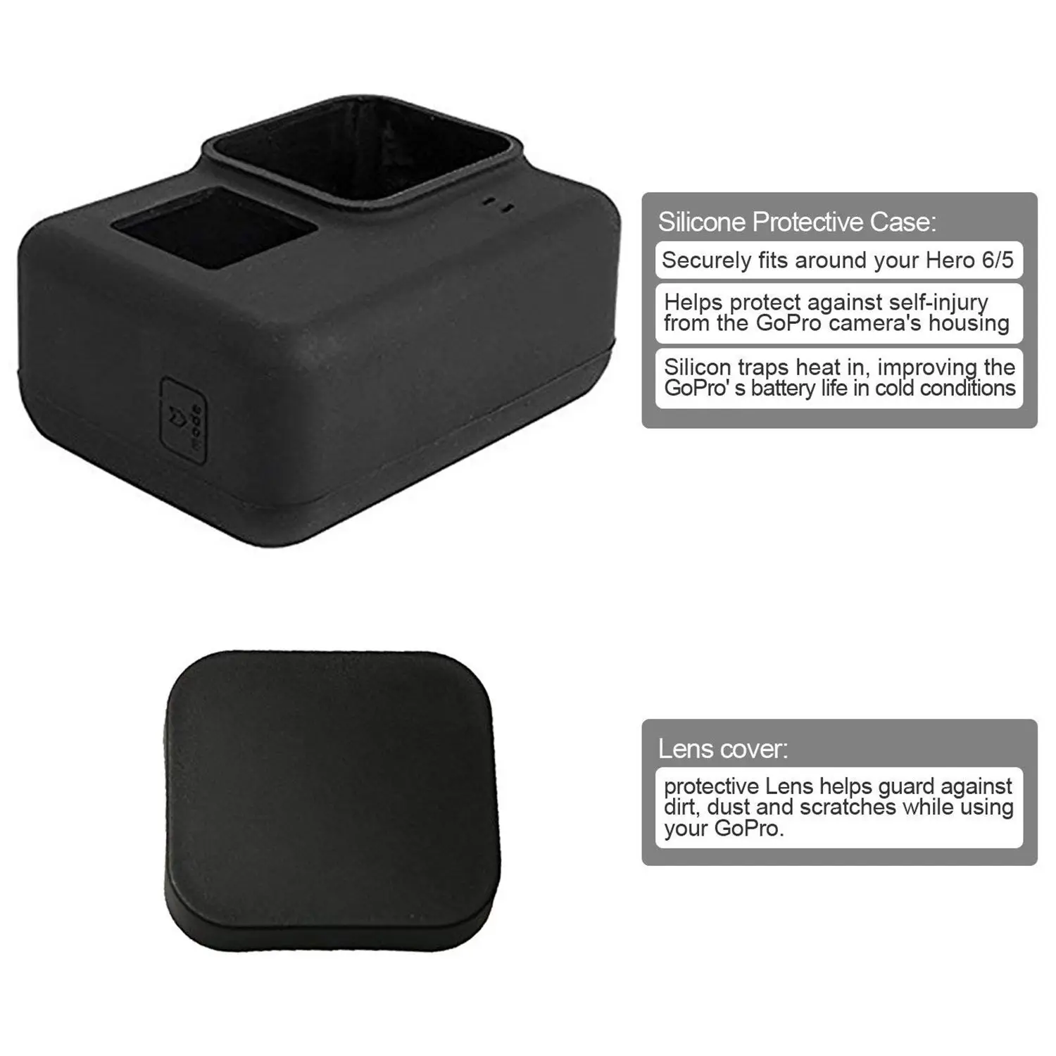 Аксессуары для GoPro Hero HD (2018) /6/5 черный Стартовый Набор Дорожный Чехол + чехол