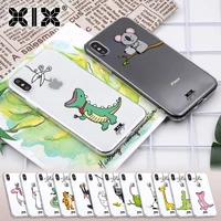 xix for funda iphone 12 pro max case 7 8 plus x xs max xr cute animals soft silicone tpu cover accessories for iphone 11 case