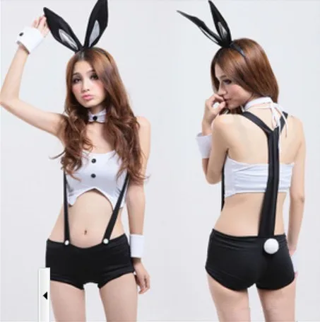 Sexy Erotic costumes Porm dress Nightclub Waiter Bar Pole dancing Bunny girl uniform temptation Rule Cosplay |