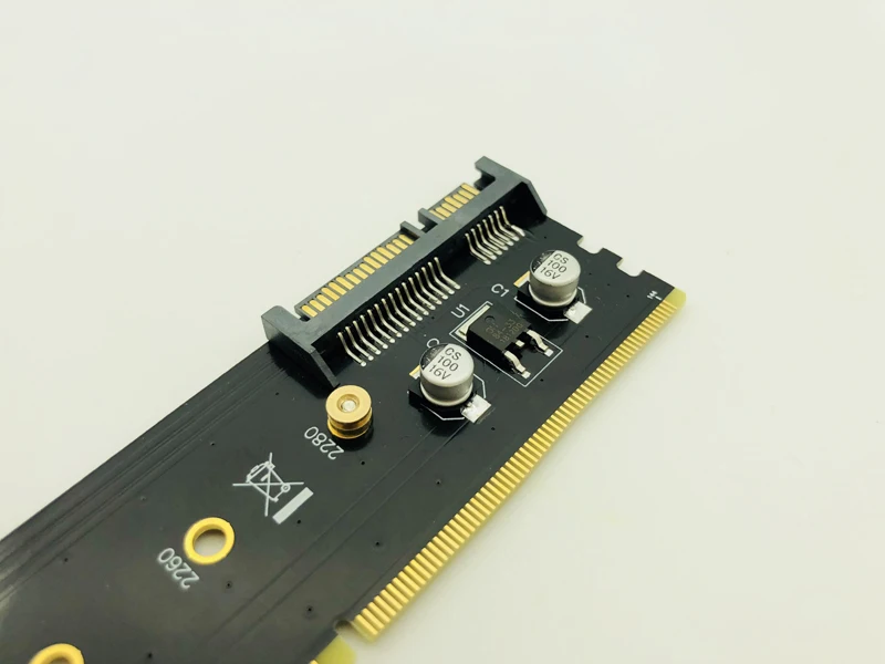Переходник DDR4 на M.2 SATA адаптер памяти DIMM NGFF SSD B Key 15Pin Power 7pin порт материнскую плату