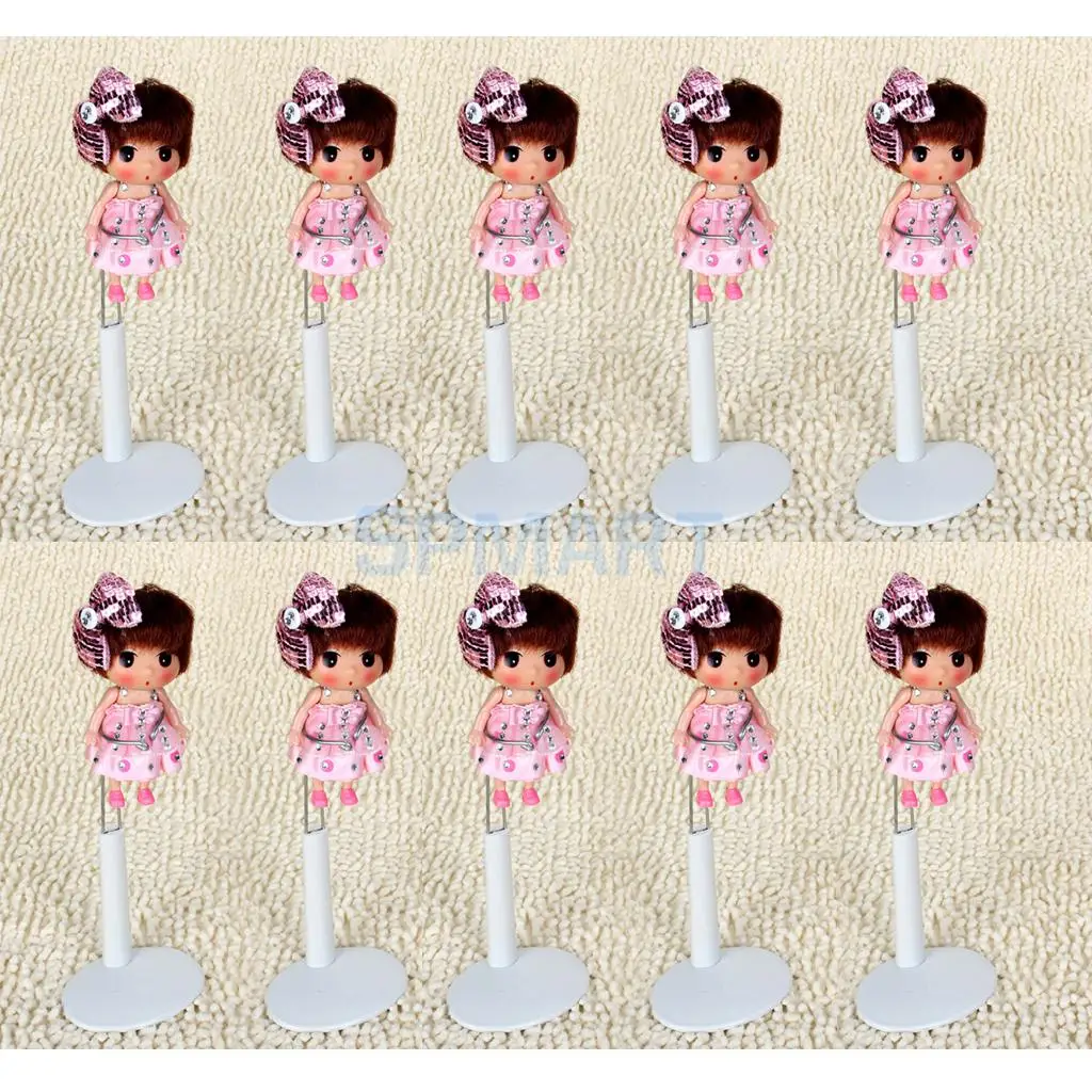 10 белых регулируемых подставки для куклы c-типа опоры манекен модель держатель