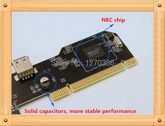 Бесплатная доставка! USB2.0 карты расширения/pci адаптер/pci 5 отверстий адаптер для ПК