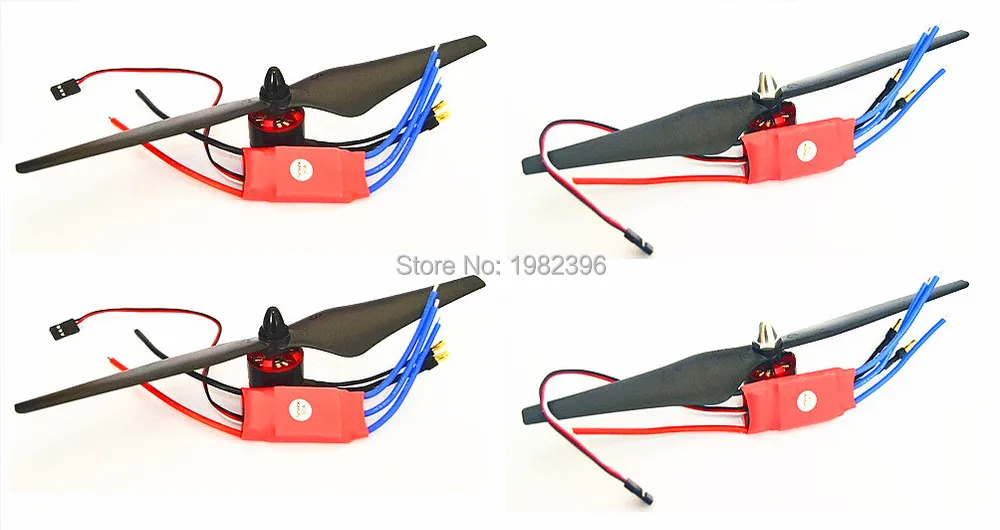 

4 pcs 30A Simonk ESC + 4pcs 2212 Do Motor 920KV Brushless para F450 F550 X525 Quadcopter S500 S550 Multicopter