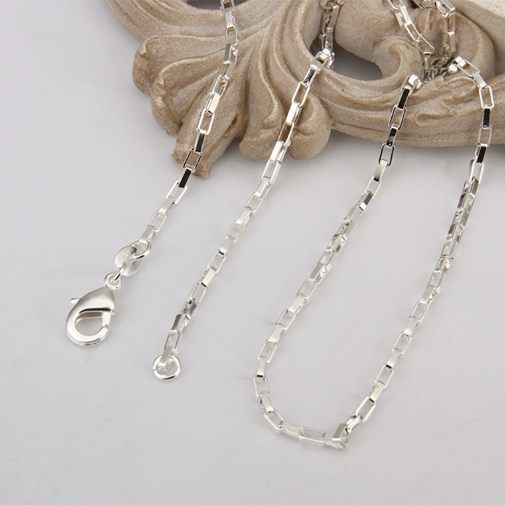 Ожерелье из сетчатой цепи для изготовления ювелирных изделий Посеребренная