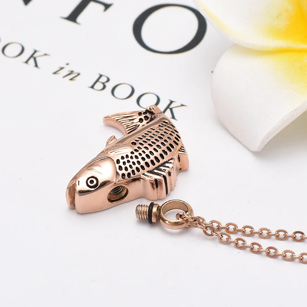 Ожерелье IJD9236 из нержавеющей стали в виде рыбок