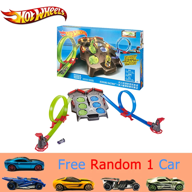Игровой Набор Hot wheels Raceway пластиковый трек Matel гоночный автомобиль победитель два
