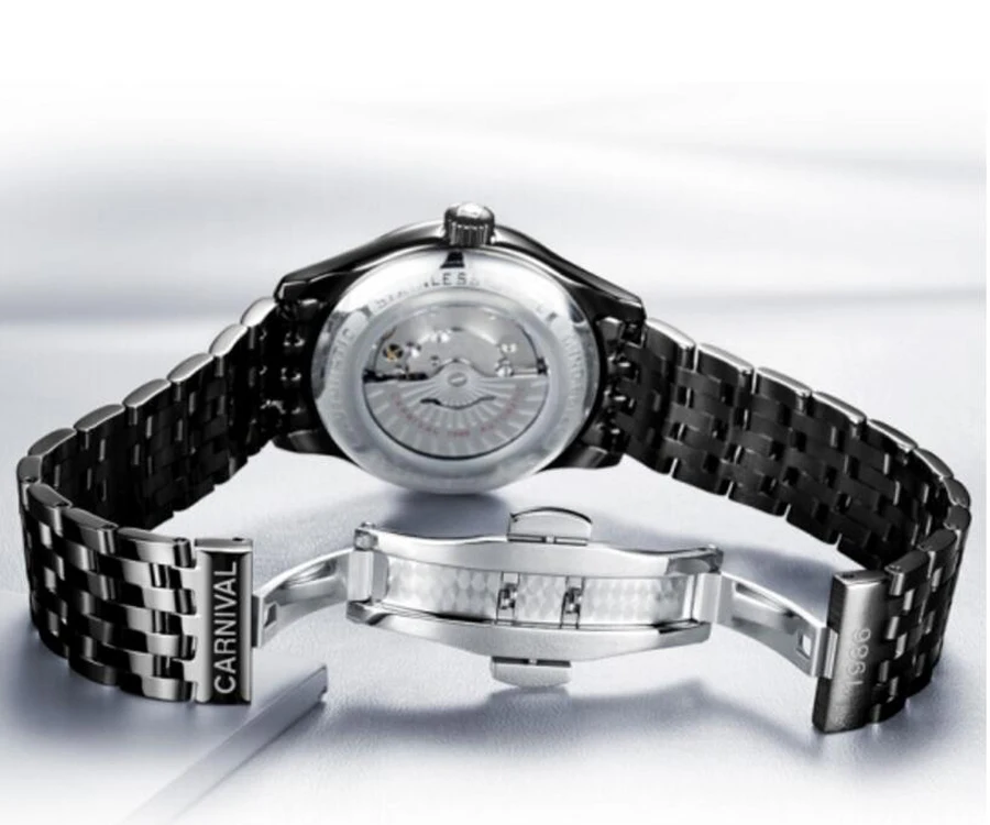 

2017 brand Luxury Sport men's Automatic Mechanical Business Watch Men full Steel Band Stainless Steel Watches Relogio