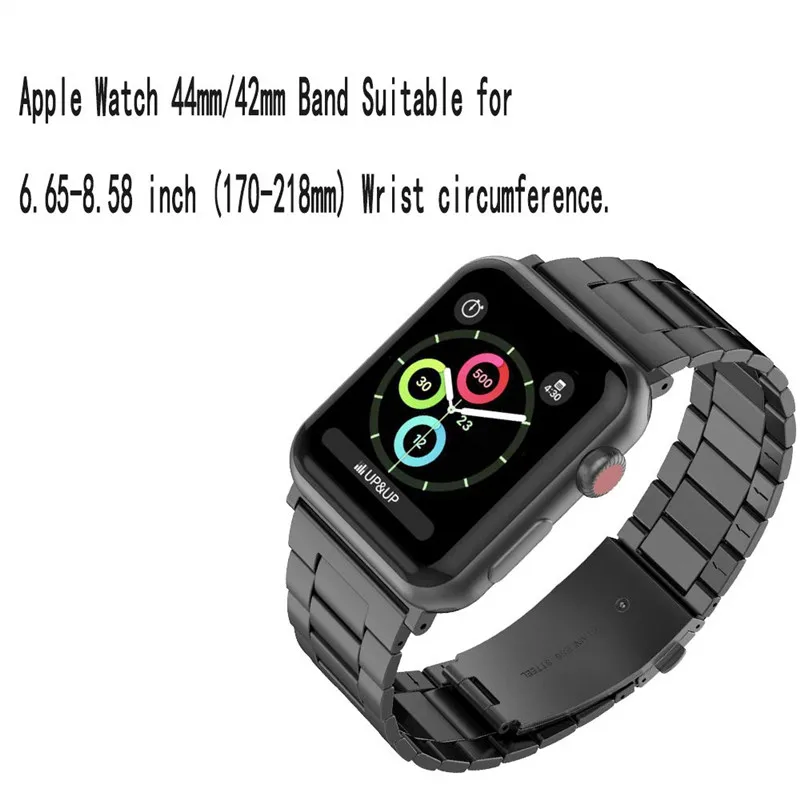 Ремешок для часов Apple Watch Band 44 мм 42 металлический браслет из нержавеющей стали iWatch
