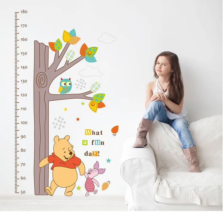 Плакат с изображением медведя для измерения высоты детей