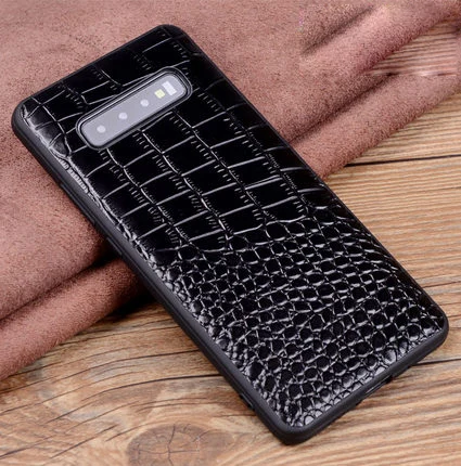 A Для samsung Galaxy S10e Подлинная Кожаный чехол для samsung Galaxy S10 Plus принципиально ТПУ силиконовый Бампер Мягкий задняя крышка на - Цвет: A