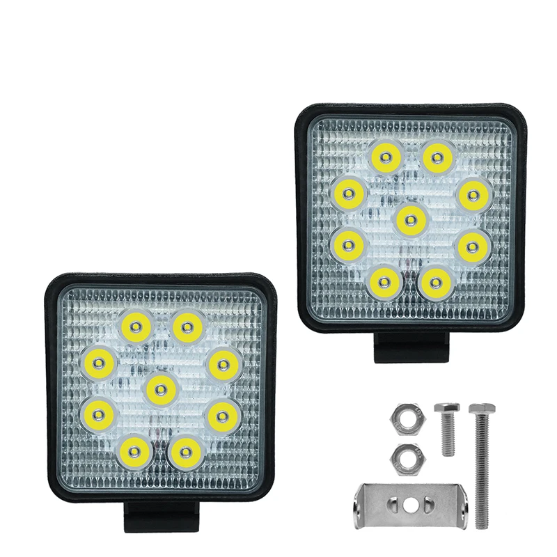 Round Led Bar Work Light For Driving Offroad Boat Car Tractor Truck 4x4 Suv Atv 12v 24v 27W | Автомобили и мотоциклы