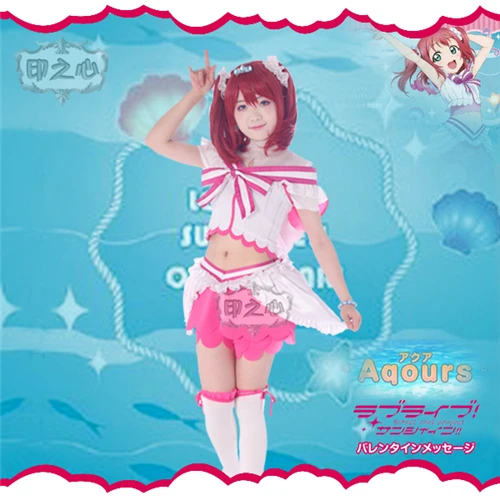 Аниме Love Live Sunshine Ruby Kurosawa akours костюм для косплея аквариумная розовая юбка