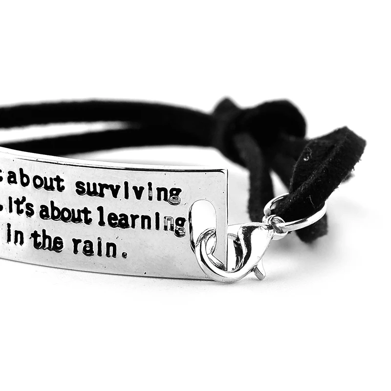 Посеребренная Жизнь не о том чтобы пережить бурю это научиться dance in the rain