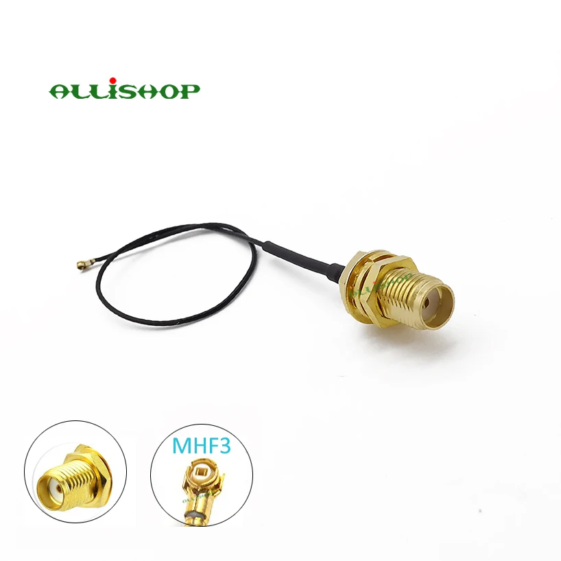 ALLiSHOP IPX IPEX U. FL MHF3 к SMA женский RF Pigtail Соединительный кабель для мини PCI 0,81 мм M2 карты WiFi карты беспроводной маршрутизатор