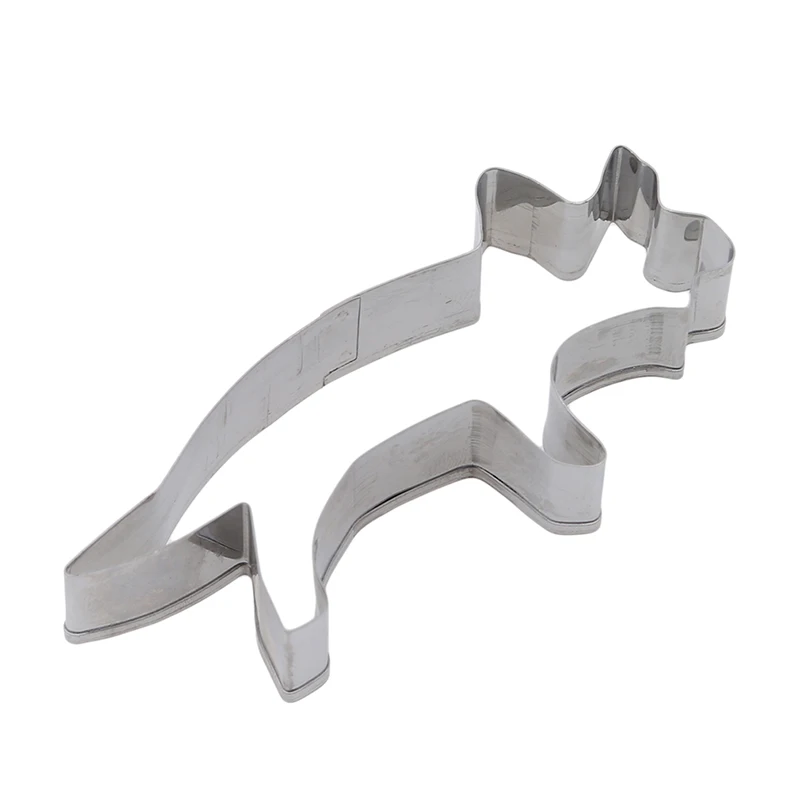4Pcs/Set Silver Stainless Steel Dinosaur Animal Fondant Cake Cookie Biscuit Cutter Decorating Mould Pastry Baking Tools | Дом и сад