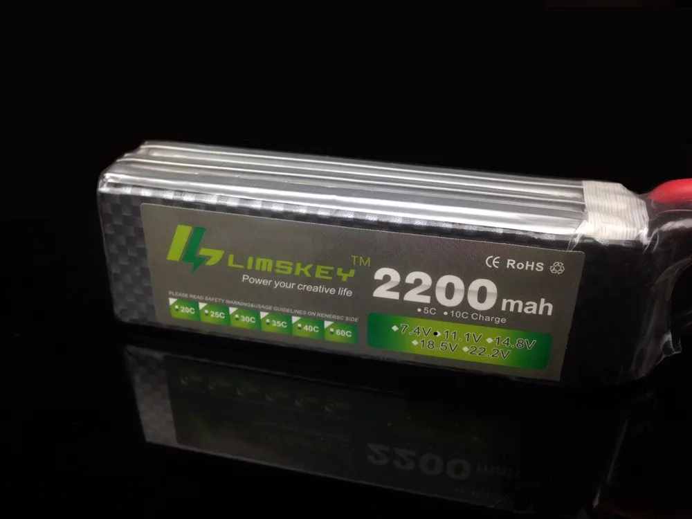 Limskey батарея для дрона 11,1 В 2200 мАч 25C MAX 50C Lipo батарея для квадрокоптера RC автомобиль самолет T-REX 450 Вертолет Часть 5 шт