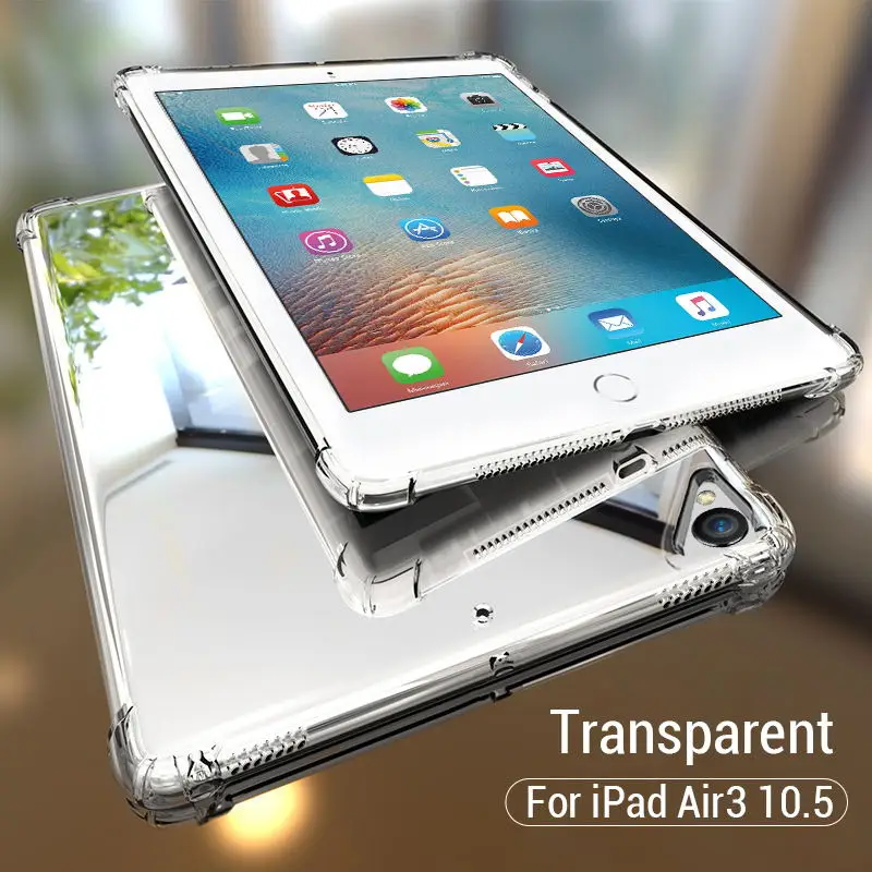 Air 3 Transparent PZOZ чехол для нового iPad Pro чехол 9,7 Air mini 1 2 3 4 5 Силиконовый противоударный прозрачный ТПУ чехол для планшета - Цвет: Air 3 Transparent