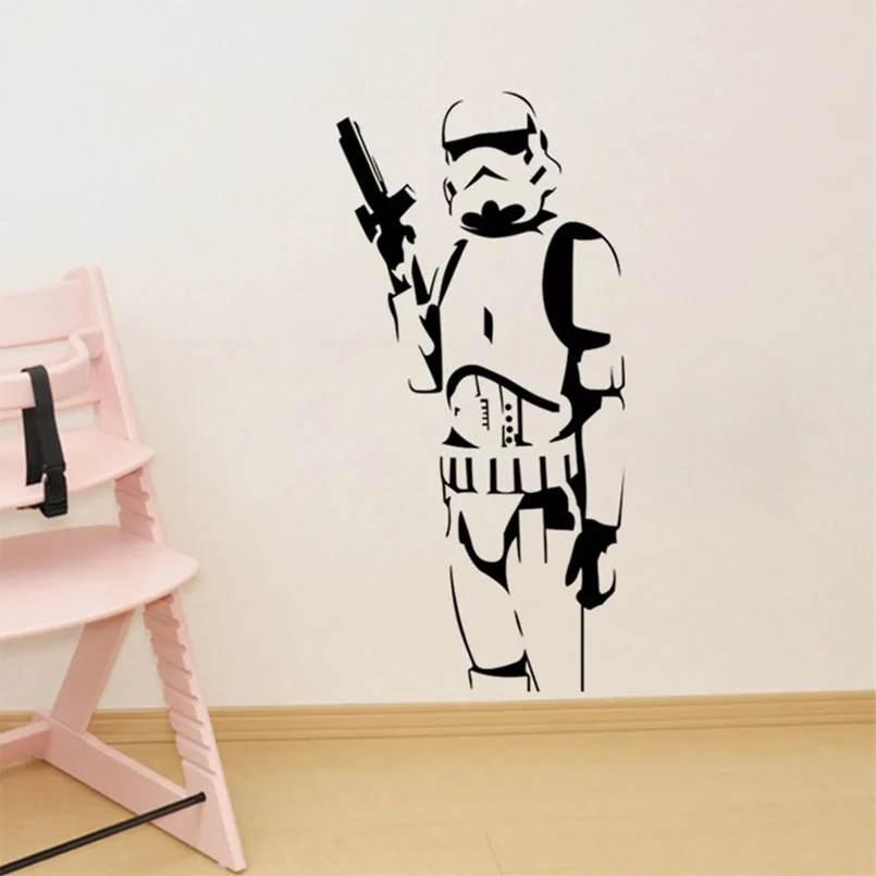 Классический Stormtrooper стены Стикеры Звездные войны Виниловая Наклейка Искусство