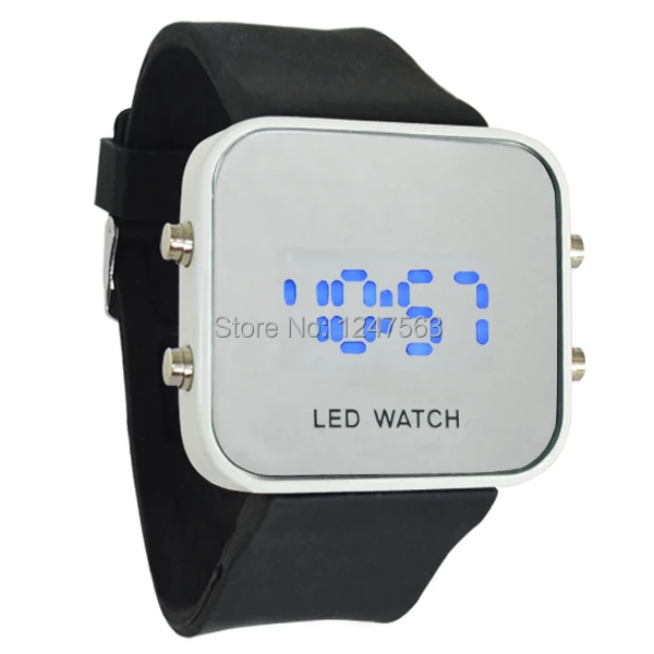 Hot men's fashion sports watch silicone strap LED neutral Blue digital display Halloween gift relogio masculino | Наручные часы