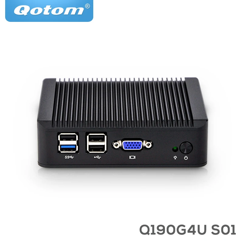 Мини-ПК Q190G4 x86 4 LAN Bay trail j1900 Micro PC Server Linux Ubuntu Промышленный маршрутизатор