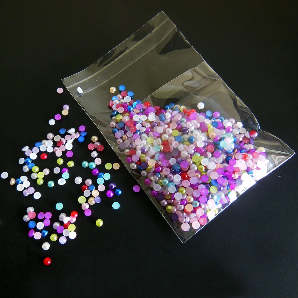 1000 шт 2 мм Смешанные жемчужные украшения ногтей искусство инструмент rinestone crystal |