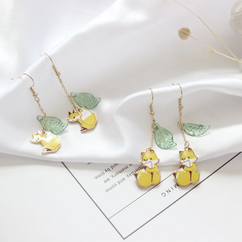 Женские Длинные акриловые серьги сделай сам 1 пара милые прозрачные медведь и