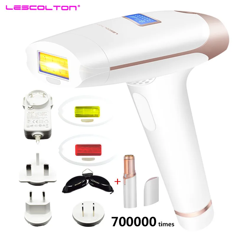 700000times white1 700000 раз 3в1 lescolton depilador лазер IPL эпилятор для удаления волос ЖК-дисплей лазерный прибор для Boay бикини лицо область подмышек - Цвет: 700000times white1