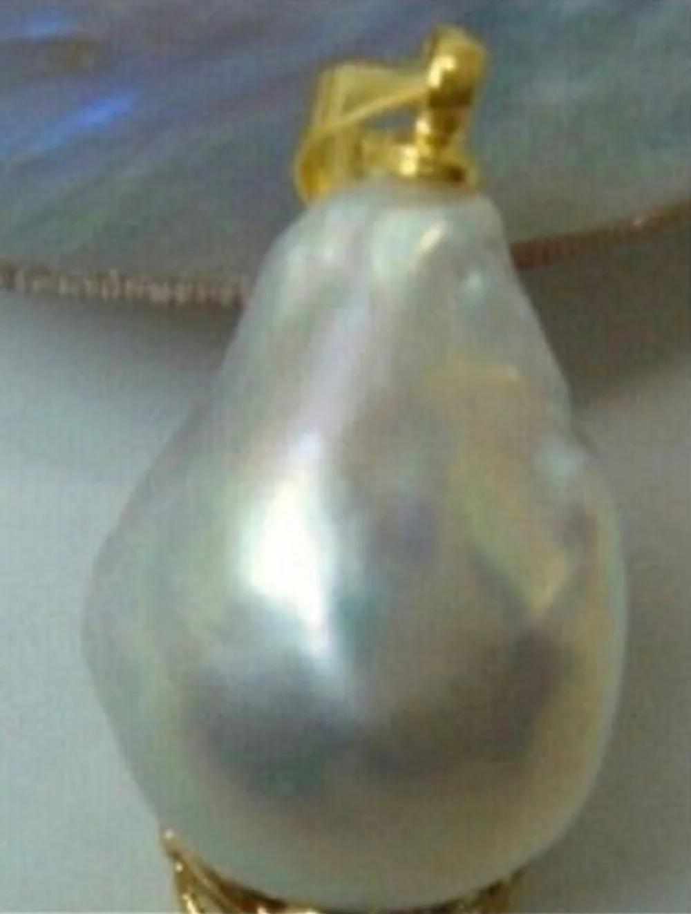 Wb 20 мм Природный из Южного морей белый жемчуг кулон|pearl pendant|natural pearl pendantsea pendant |