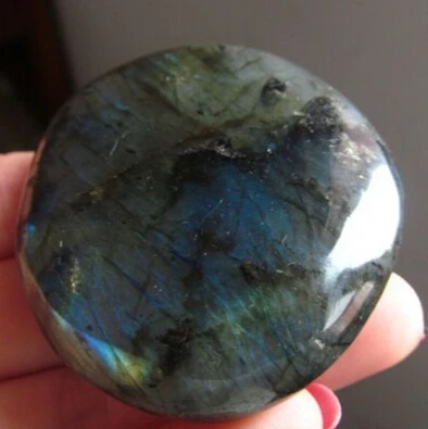 00943 натуральный Лабрадорит рок полированный Золотой Синий Вспышка we3 | Дом и сад