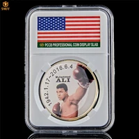 2016 wbc world boxing champion superstar muhammad ali gold plated token commemorative coin wpccb