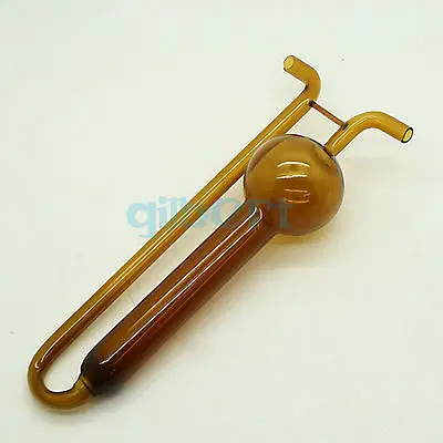 

50ml Lab Brown Glass Porous Absorbing Tube U-shape Gas Sampling Bottle Glassware