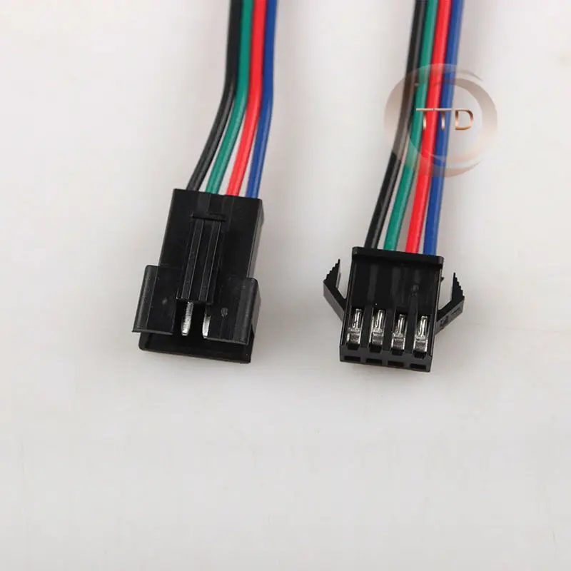 Оптовая продажа 10 пар 4pin JST разъем Мужской Женский кабель для SMD 5050/3528 RGB цвет