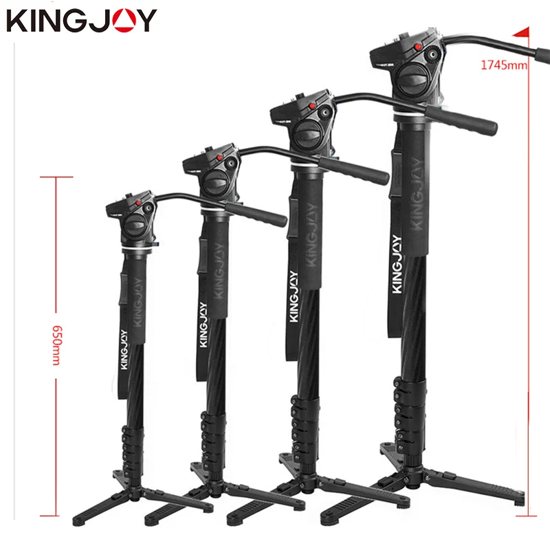 KINGJOY официальный MP3208F + VT 3510 монопод из углеродного волокна Dslr для всех моделей